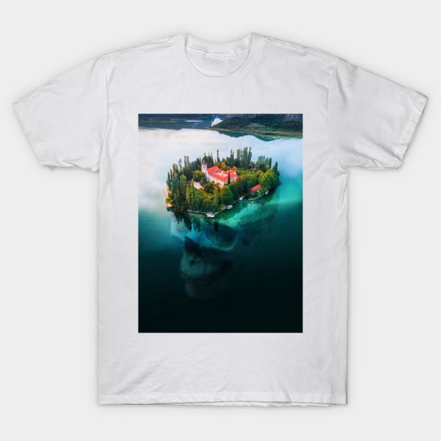 Island Skull T-Shirt by aligulec